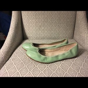 Bloch Shoes - Bloch Ballet Flats in Light Green Patent Leather Bloch Shoes - Bloch Ballet Flats in Light Green Patent Leather